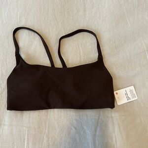 Lululemon Wunder Train Chocolate Brown Bra